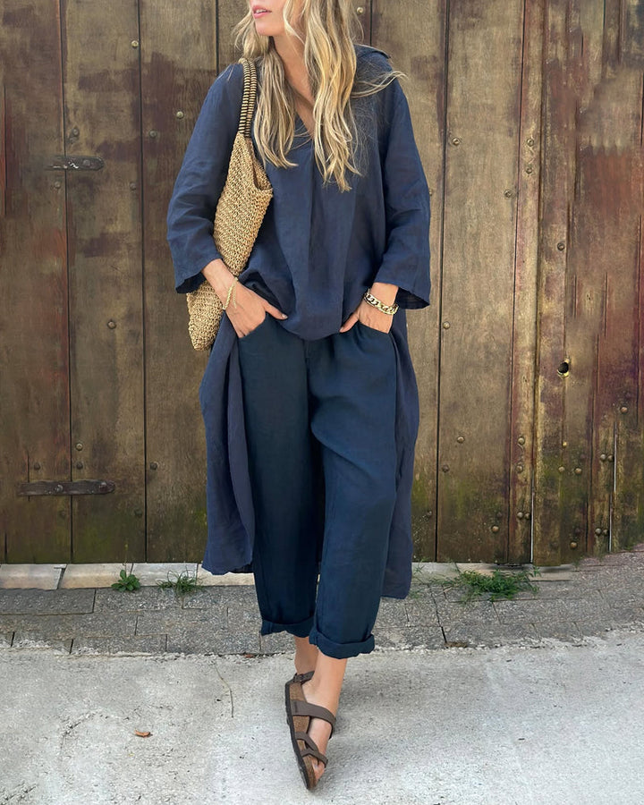 Carlotta | Completo elegante drappeggiato