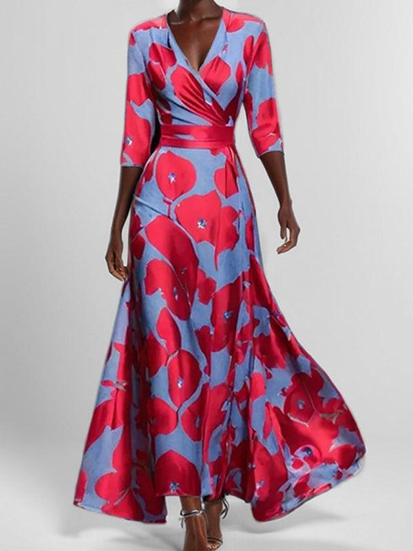 Matilde | Completo elegante con abito midi lungo in stile glamour costiero
