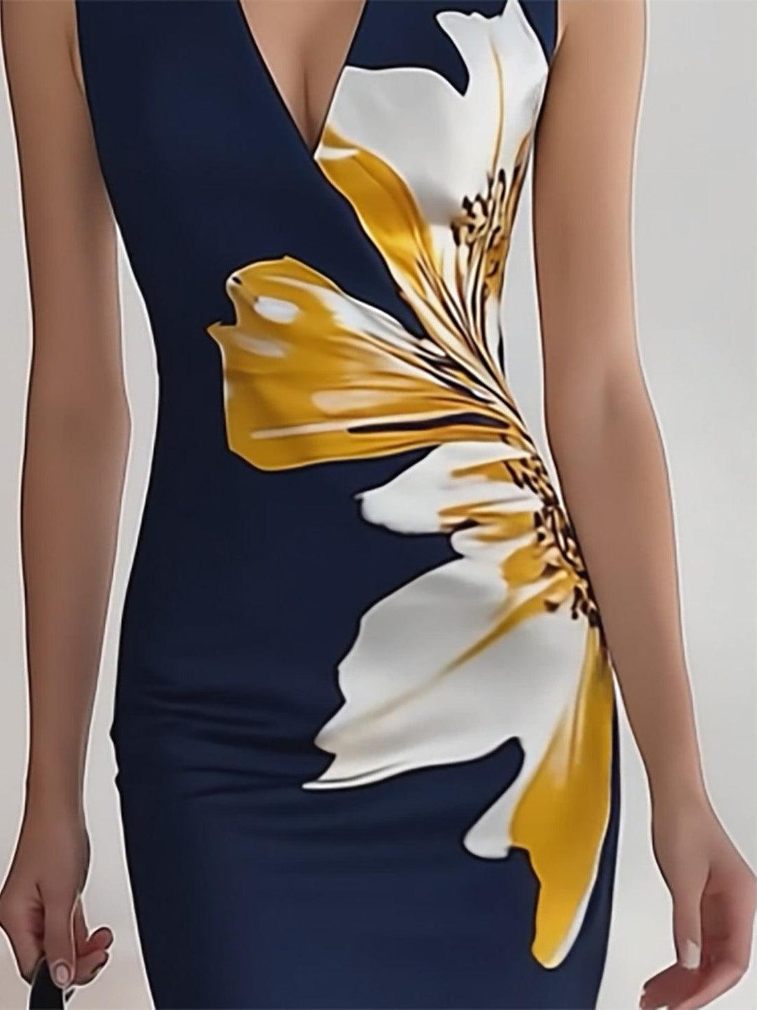 Elena | Abito midi elegante in stile festival glamour da spiaggia