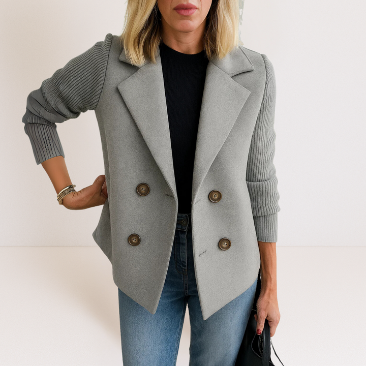 Adelaide | Cappotto sartoriale con maniche in maglia
