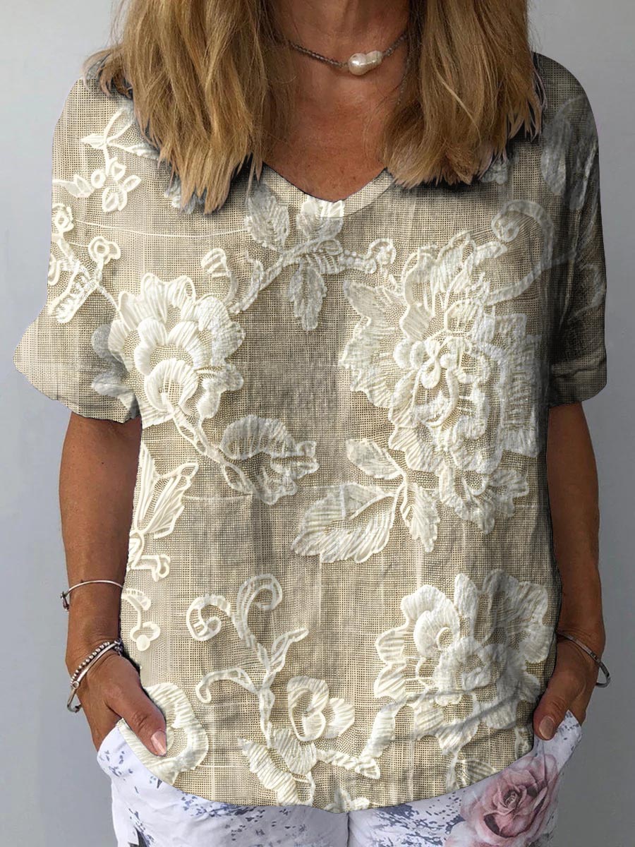 Tamara | Blusa con stampa artistica