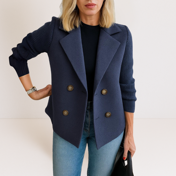 Adelaide | Cappotto sartoriale con maniche in maglia