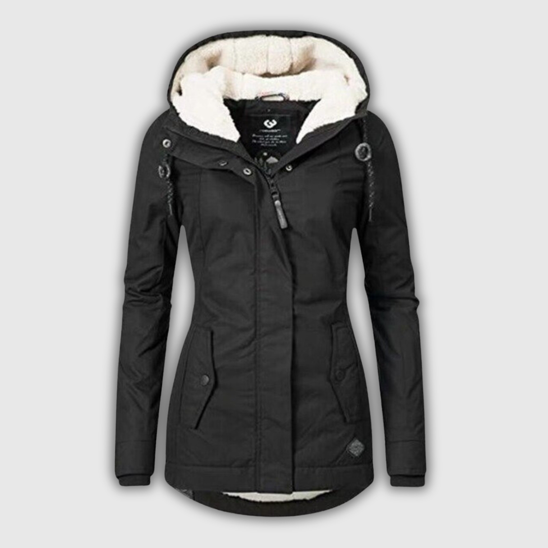 Beatrice | Parka invernale con cappuccio e fodera teddy