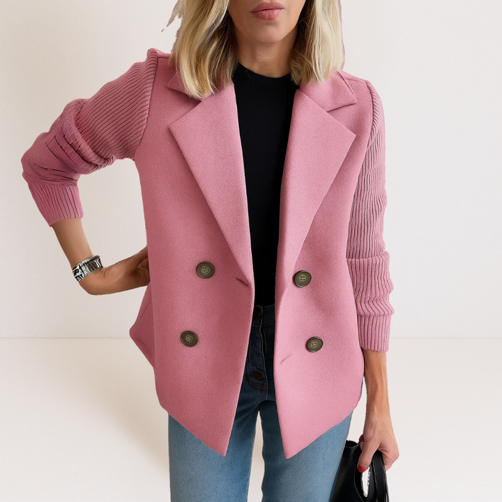 Adelaide | Cappotto sartoriale con maniche in maglia