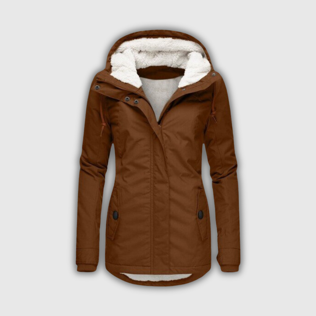 Beatrice | Parka invernale con cappuccio e fodera teddy