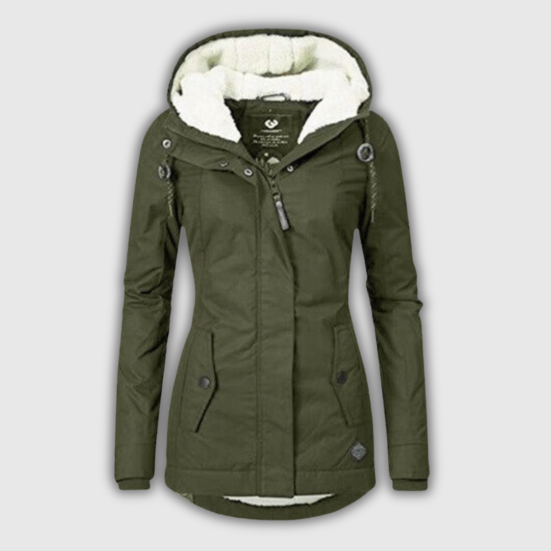 Beatrice | Parka invernale con cappuccio e fodera teddy