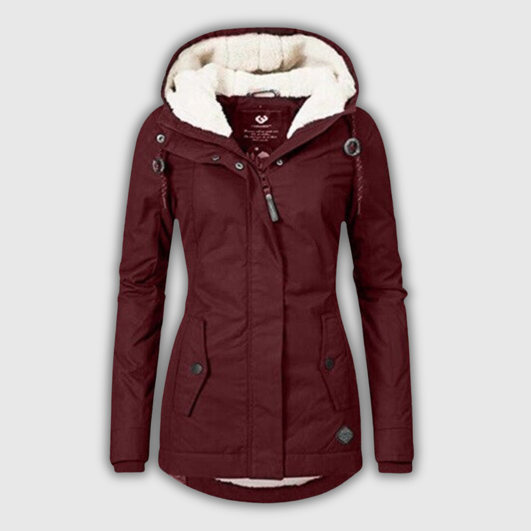 Beatrice | Parka invernale con cappuccio e fodera teddy