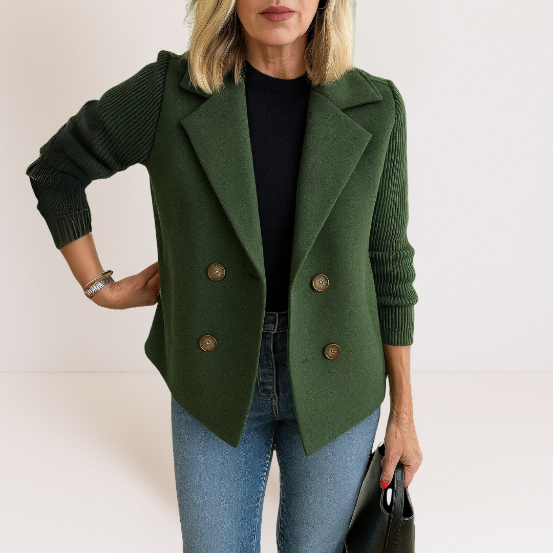 Adelaide | Cappotto sartoriale con maniche in maglia