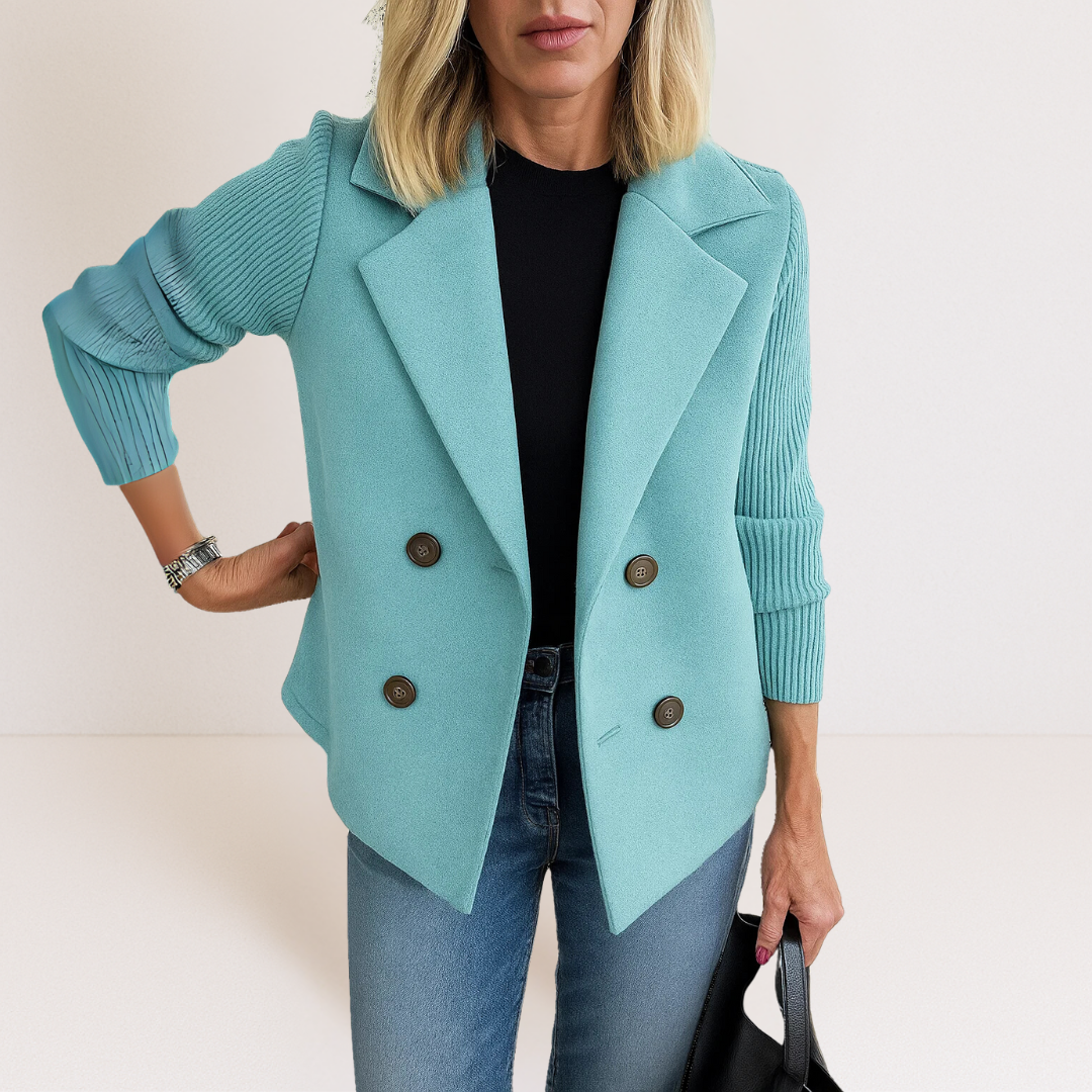 Adelaide | Cappotto sartoriale con maniche in maglia