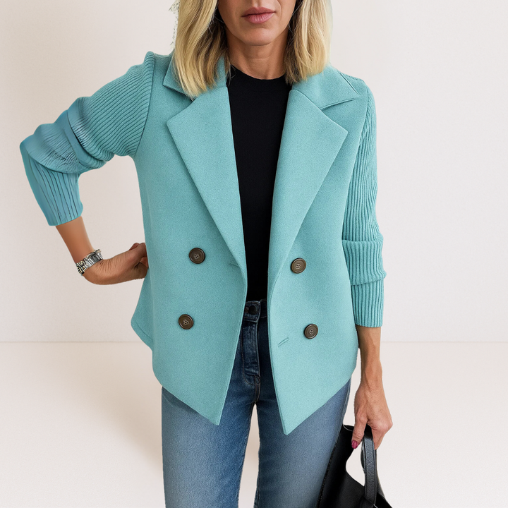 Adelaide | Cappotto sartoriale con maniche in maglia