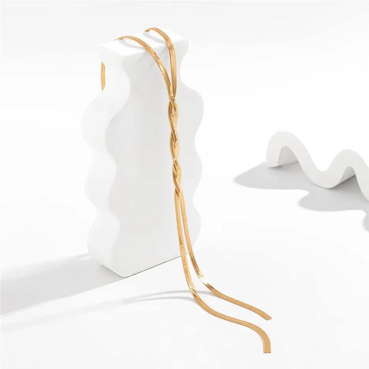 Rosalia | Collana lunga elegante con design a serpente regolabile
