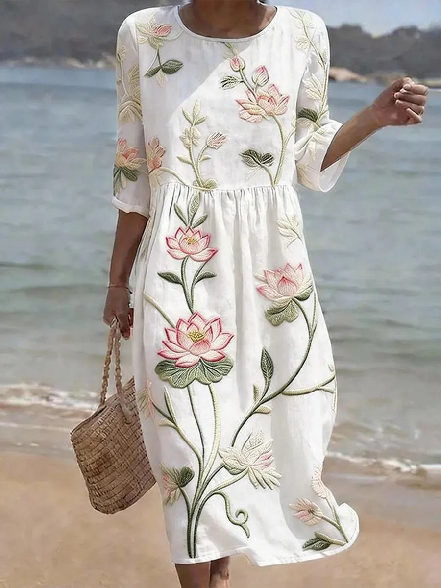 Elena | Abito casual da donna con fantasia floreale