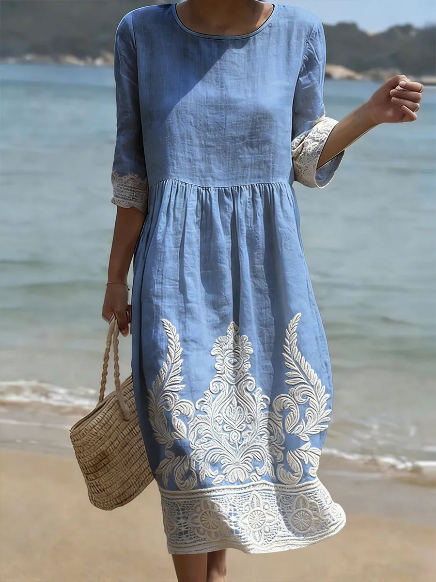 Caterina | Abito casual da donna con fantasia floreale