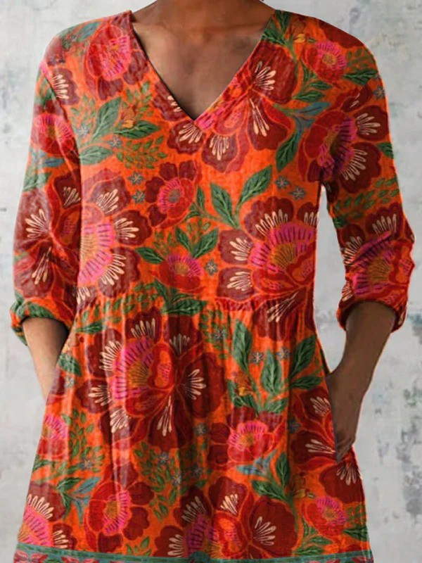 Gloria | Blusa lunga con scollo a V
