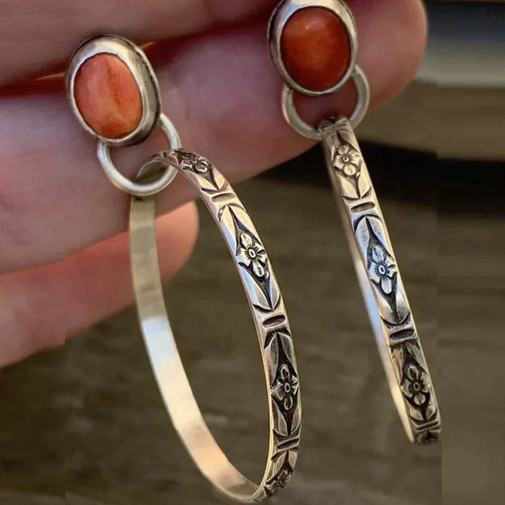 Elfrida | Orecchini boho vintage in onice