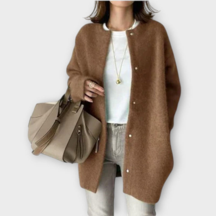 Zita | Cardigan oversize con bottoni a pressione