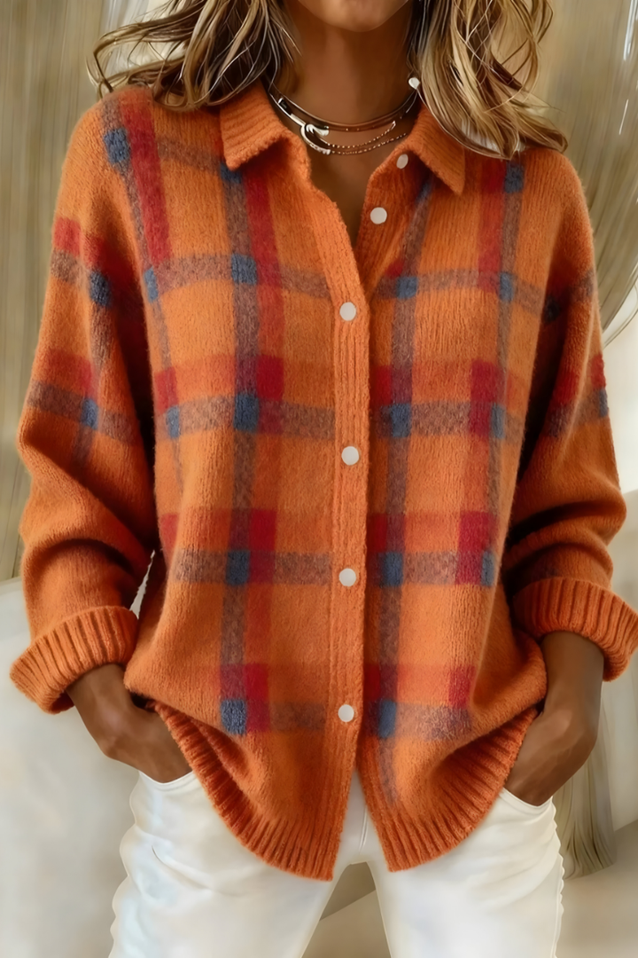 Luciana | Cardigan a Quadri