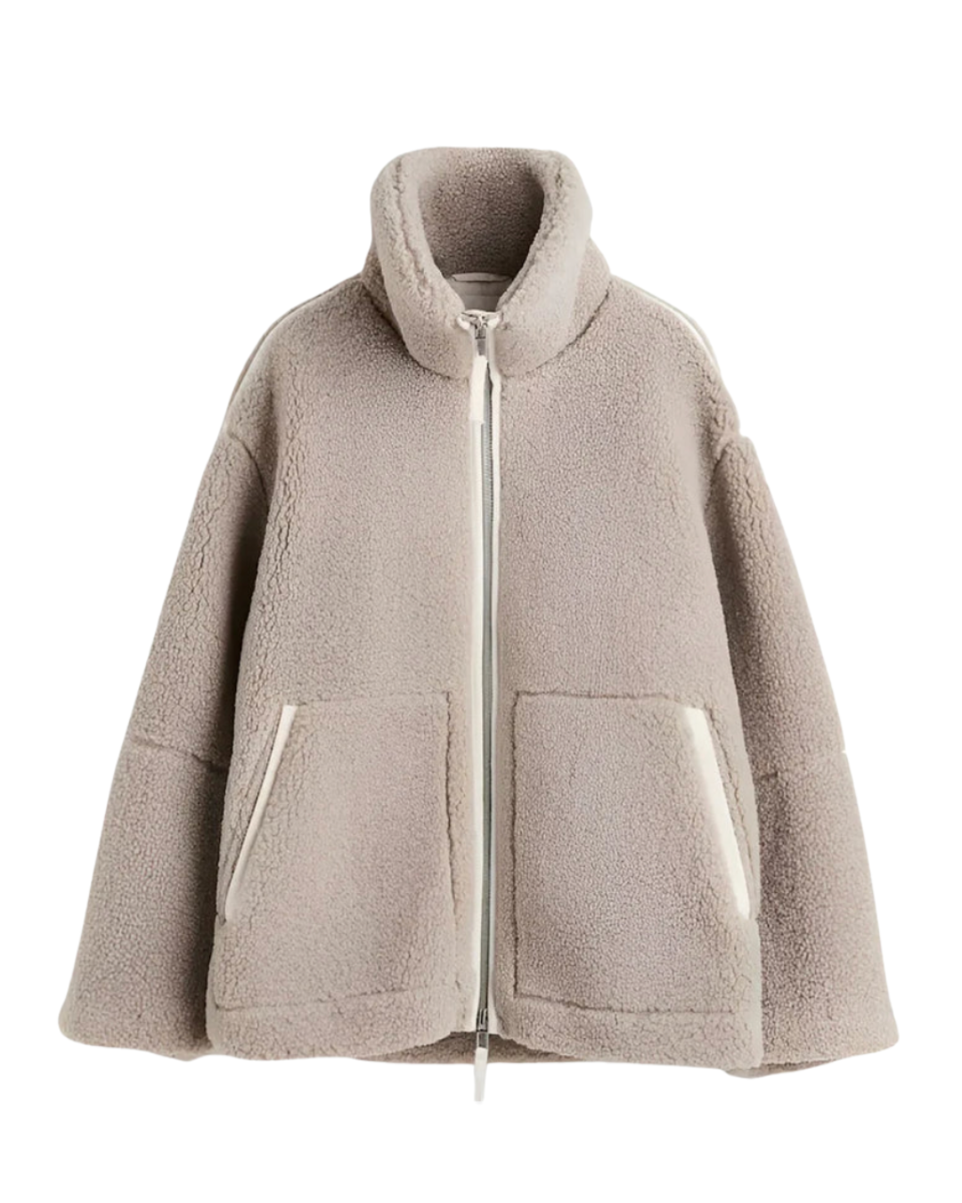 Bruna | Morbida giacca teddy con zip