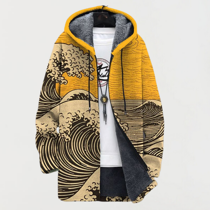 Matilde | Cappotto con motivo a onde