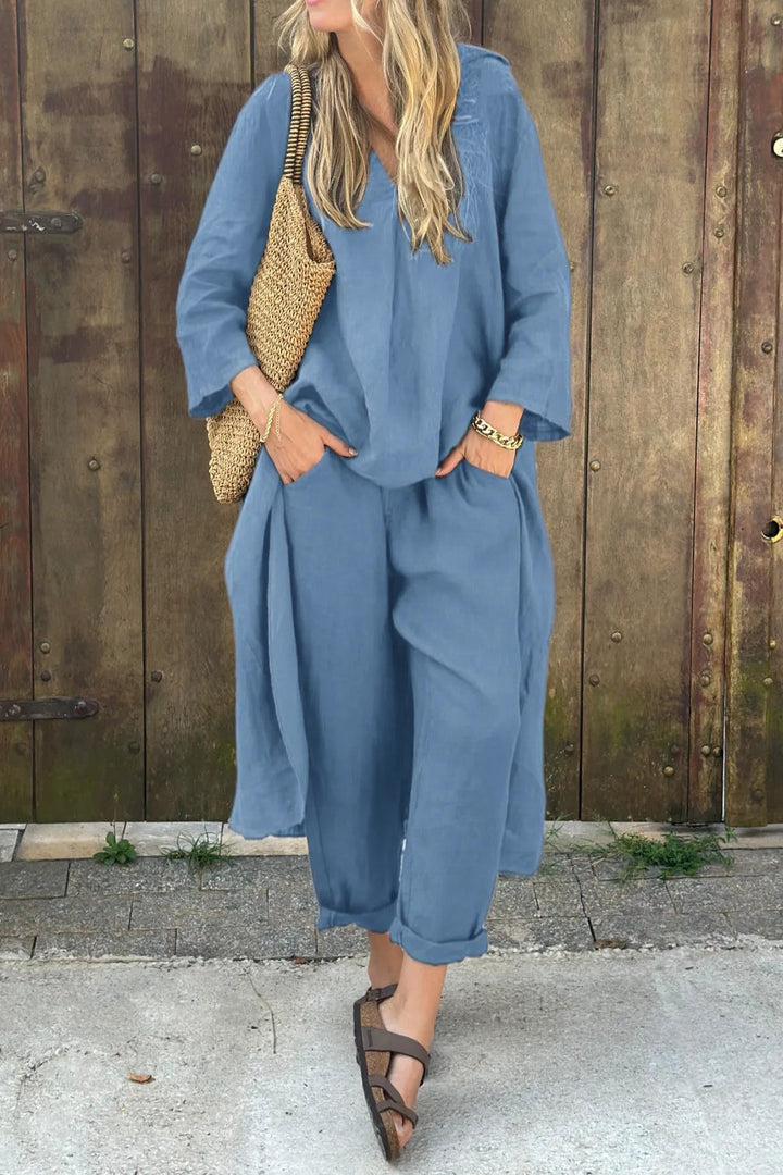 Carlotta | Completo elegante drappeggiato