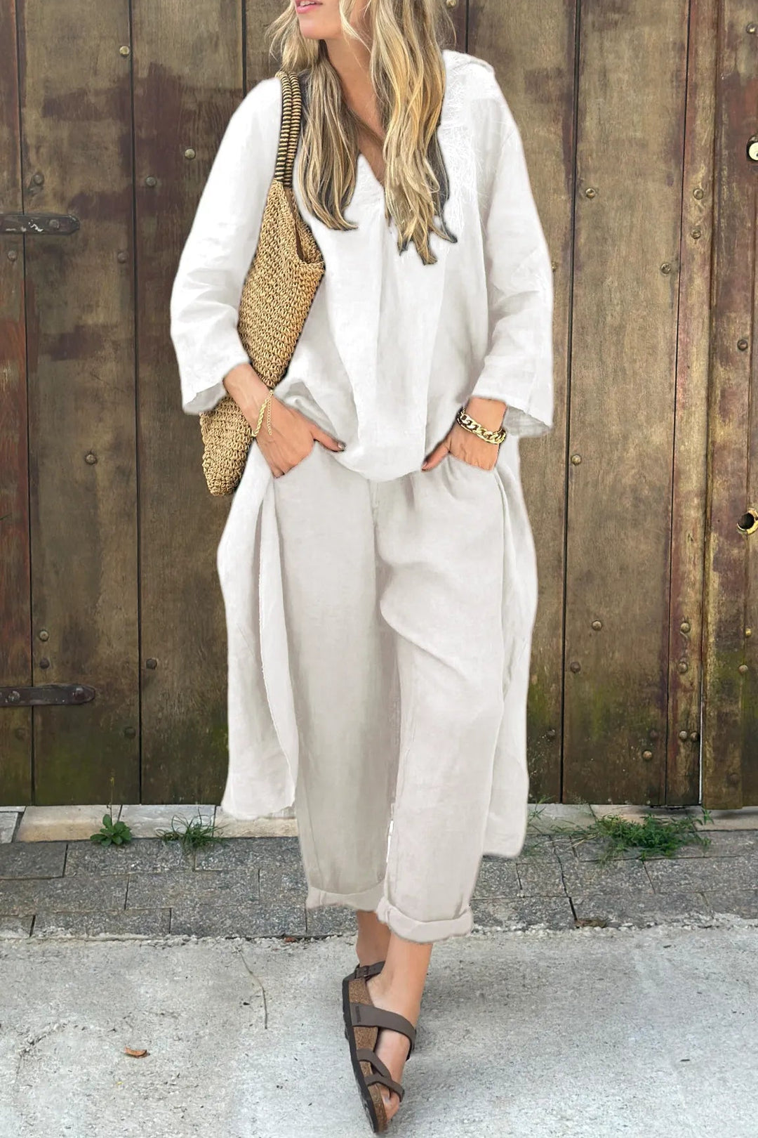 Carlotta | Completo elegante drappeggiato