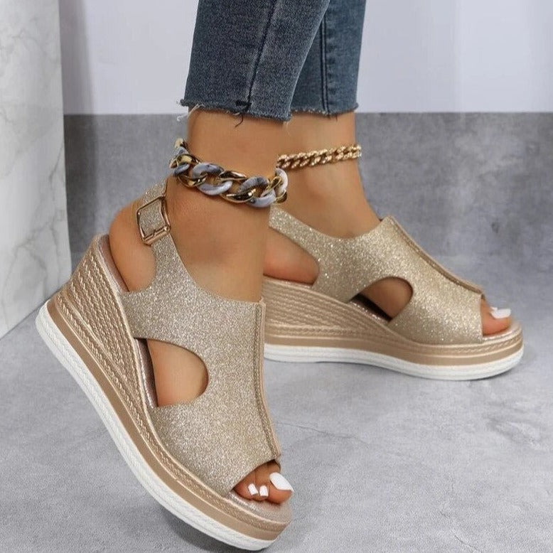 Anna Carolina | Sandali casual con zeppa