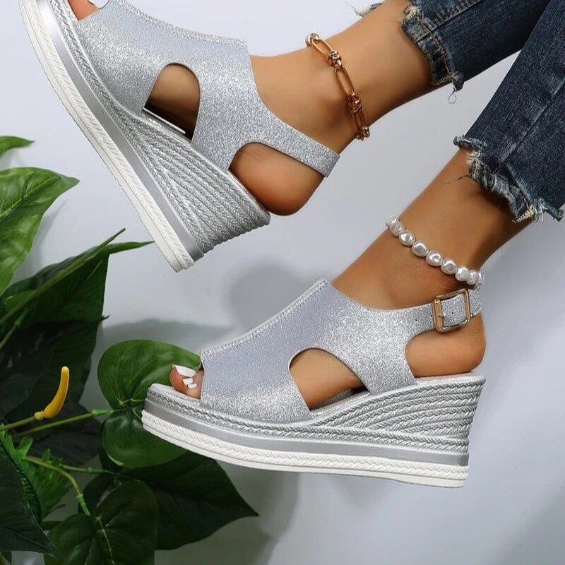 Anna Carolina | Sandali casual con zeppa