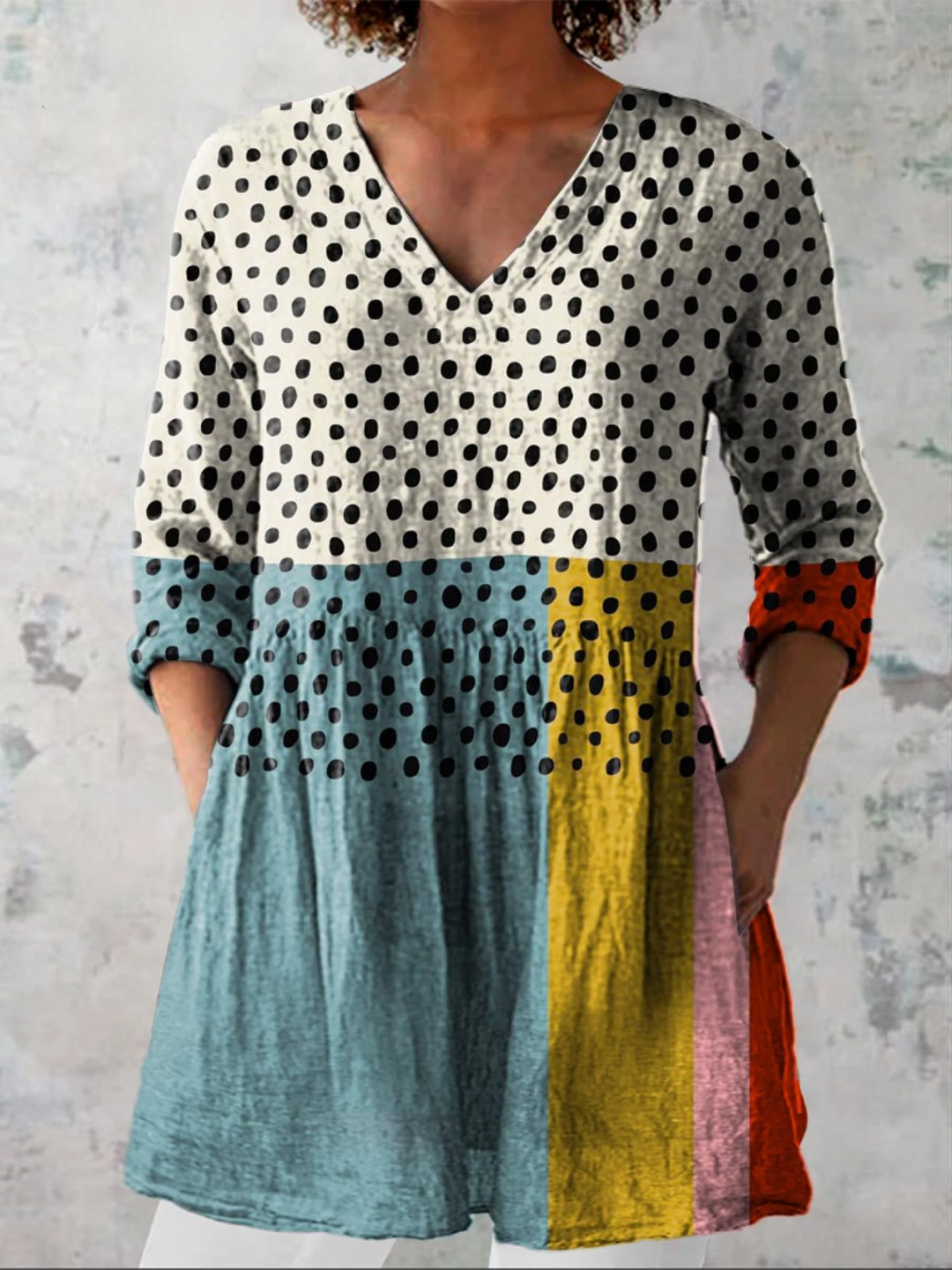 Evelina | Blusa lunga con scollo a V