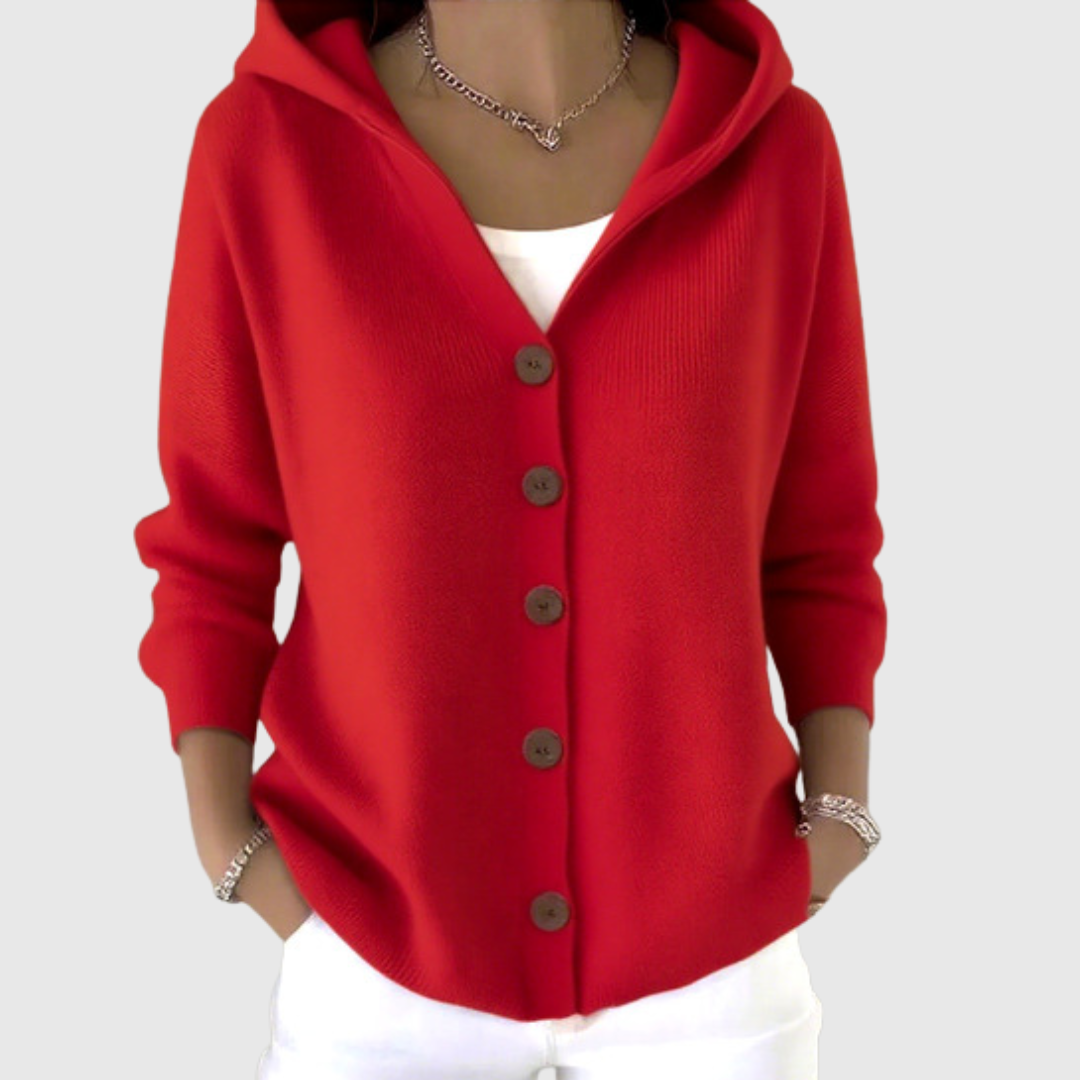 Roberta | Giacca in Maglia con Cappuccio