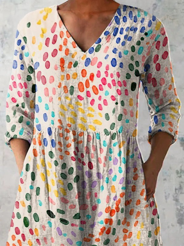 Ivana | Blusa lunga con scollo a V