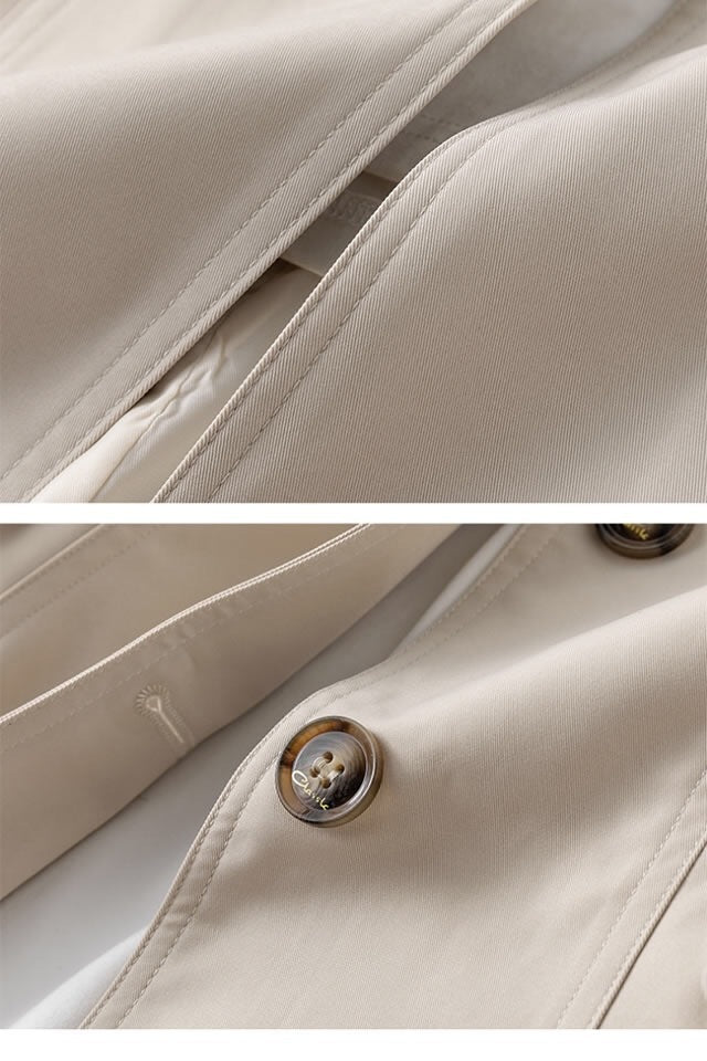 Bianca | Trench sartoriale con bottoni