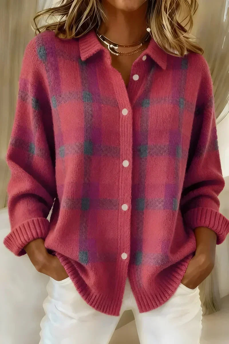 Agnesina | Cardigan a Quadri