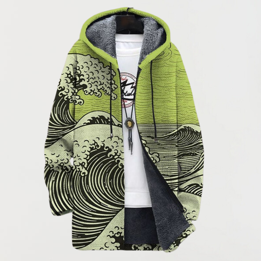 Matilde | Cappotto con motivo a onde