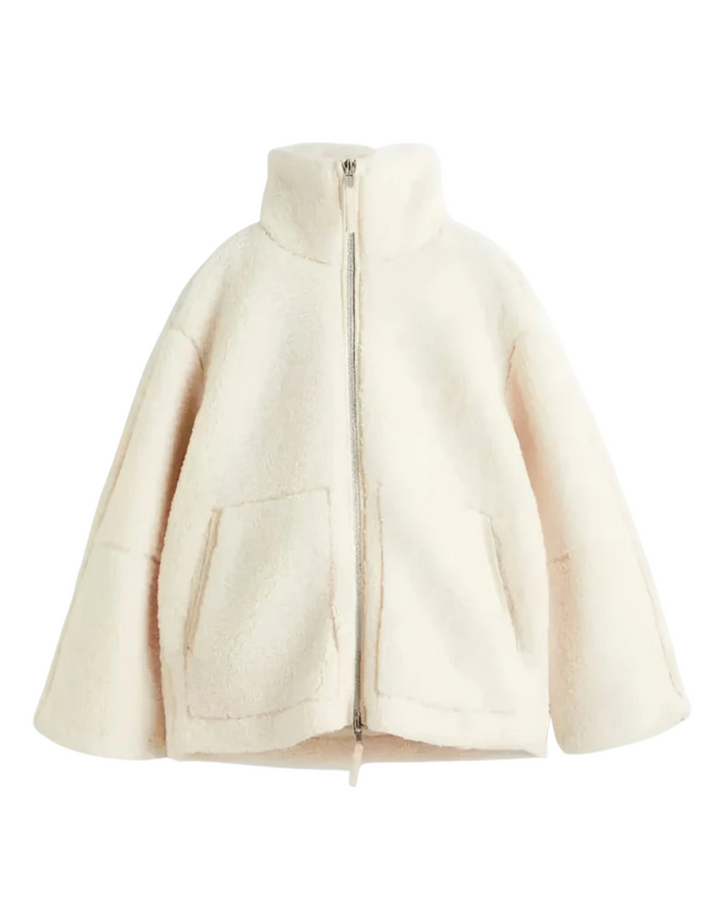 Bruna | Morbida giacca teddy con zip