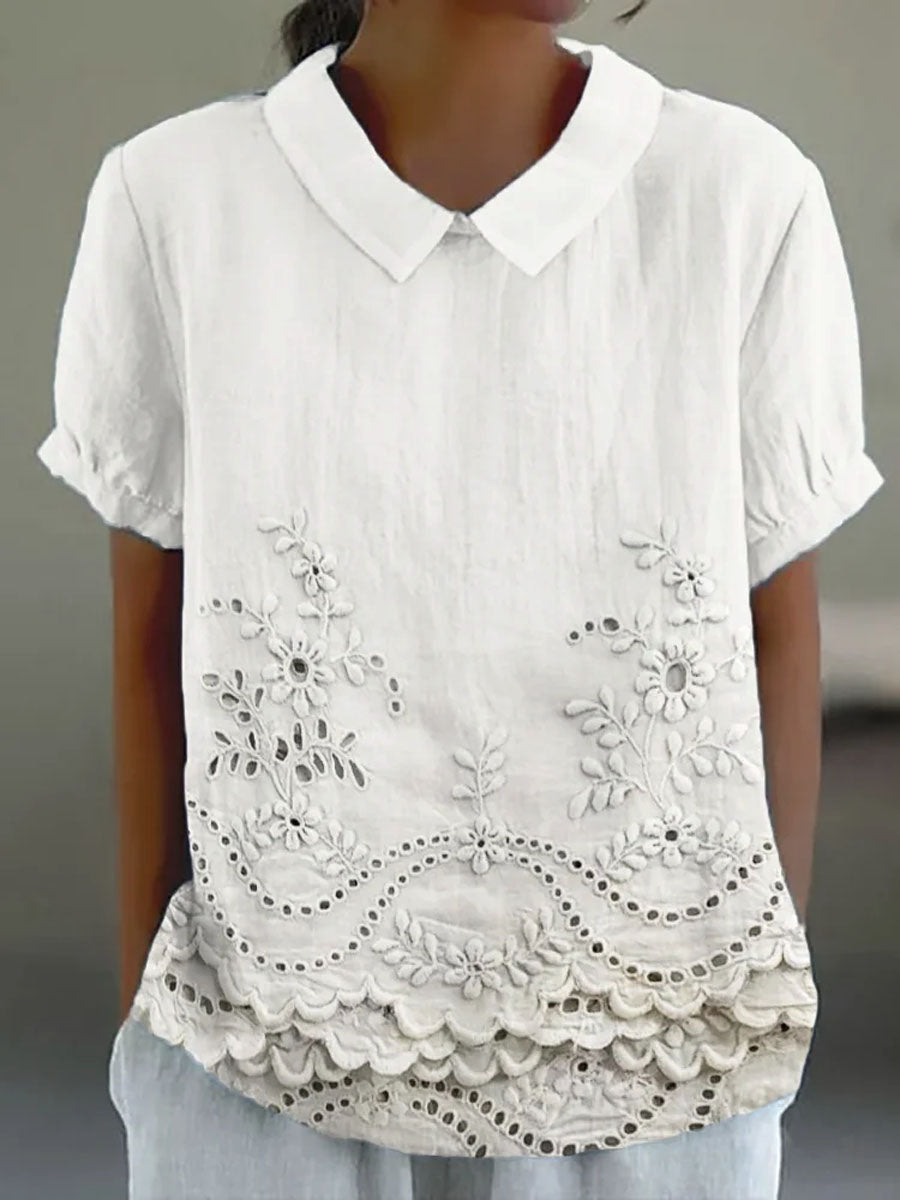 Tabita | Blusa con ricami floreali