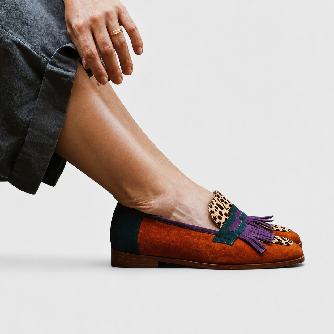 Zita | Mocassino Marrone Leopardo