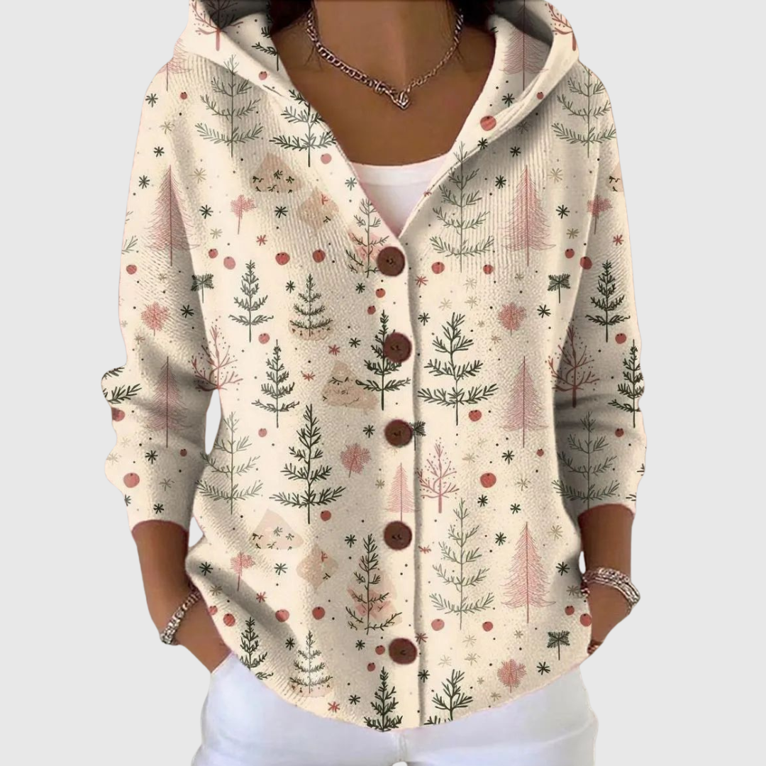 Evelina | Giacca in Maglia con Cappuccio