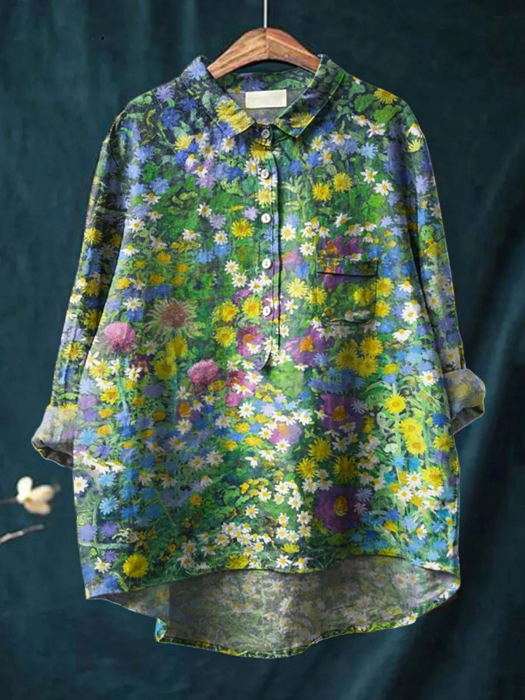 Ida | Blusa casual da donna in stile floreale vintage