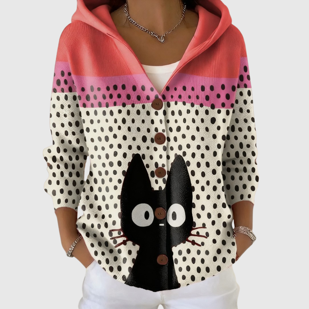 Sabrina | Giacca in Maglia con Cappuccio