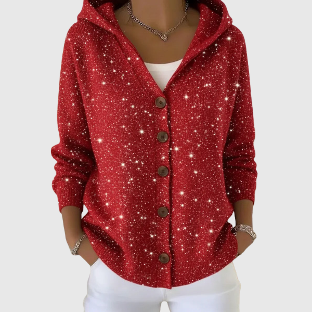 Cinzia | Giacca in Maglia con Cappuccio