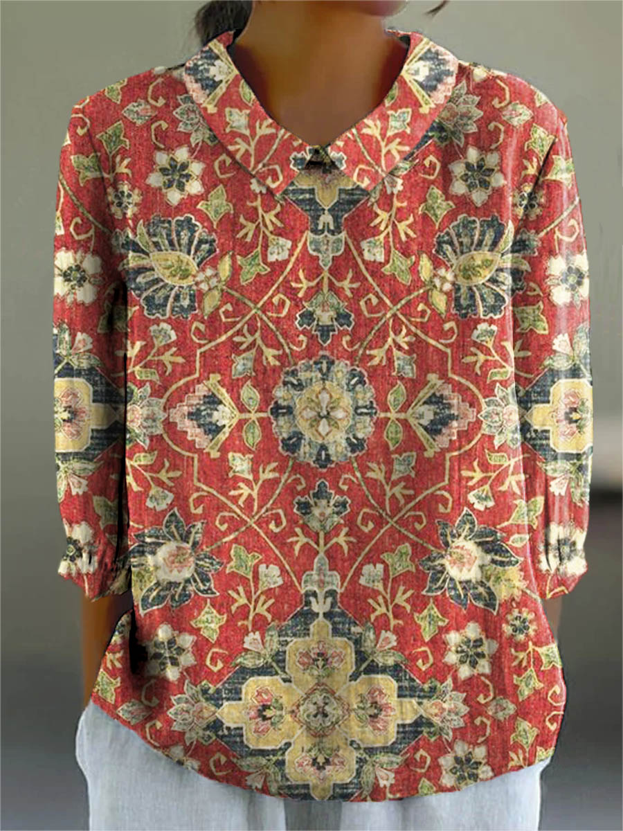 Anna Rosa | Blusa con stampa artistica