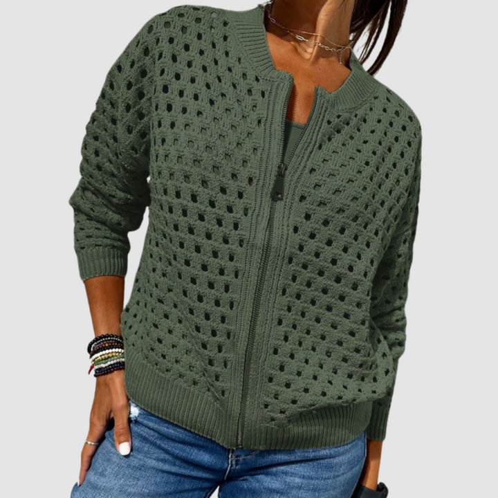 Ulrica | Cardigan di alta qualità con cerniera