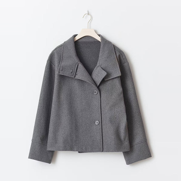 Agnesina | Raffinato cappotto corto doppiopetto