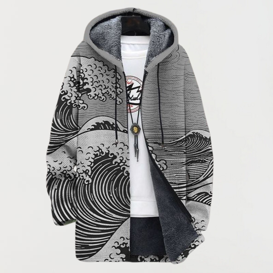 Matilde | Cappotto con motivo a onde