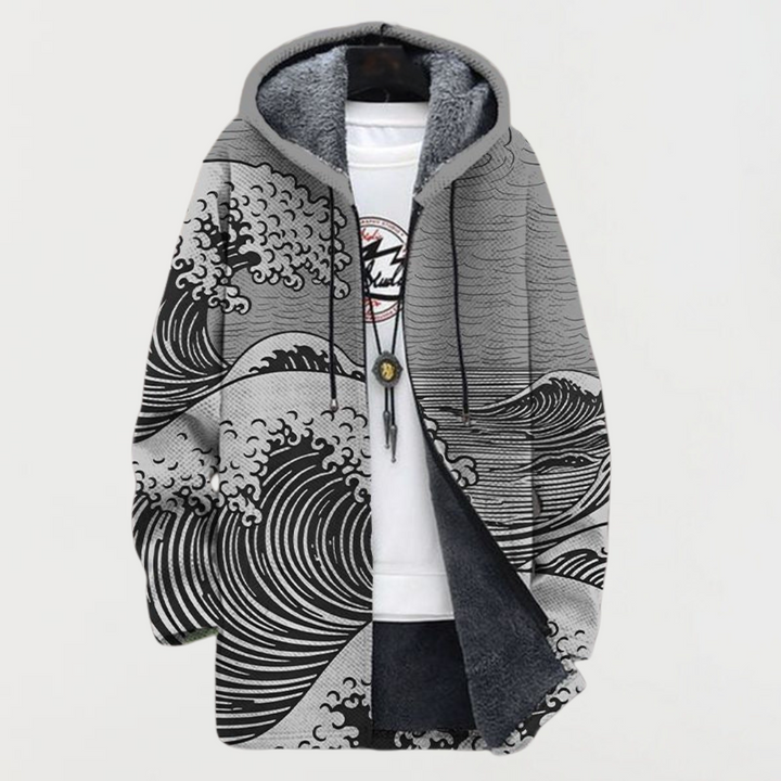 Matilde | Cappotto con motivo a onde