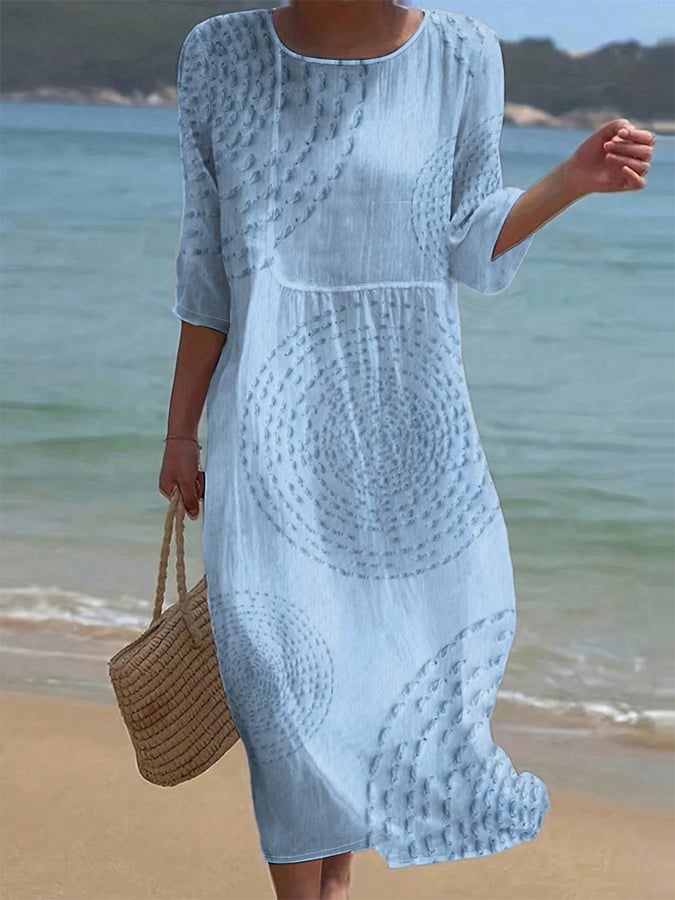 Teresa | Abito casual da donna ricamato