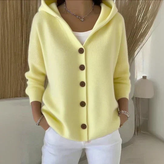 Anna | Cardigan con cappuccio