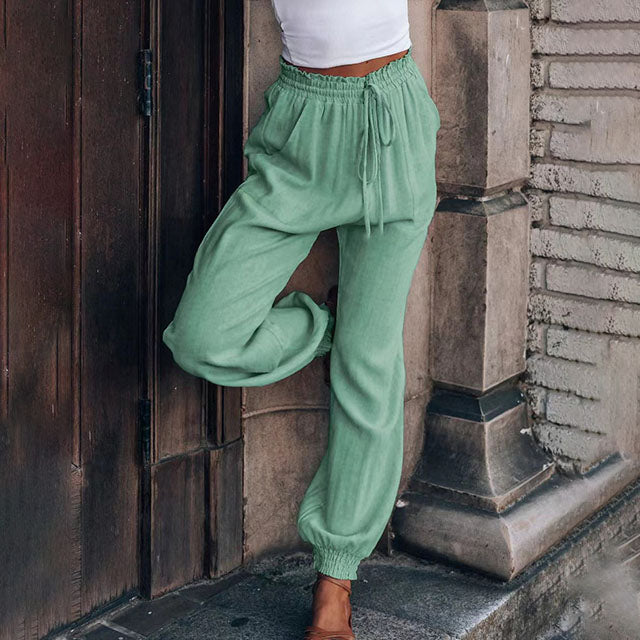 Luisa | Pantaloni eleganti con coulisse