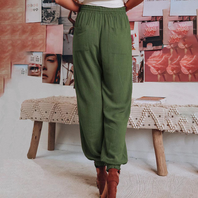 Luisa | Pantaloni eleganti con coulisse
