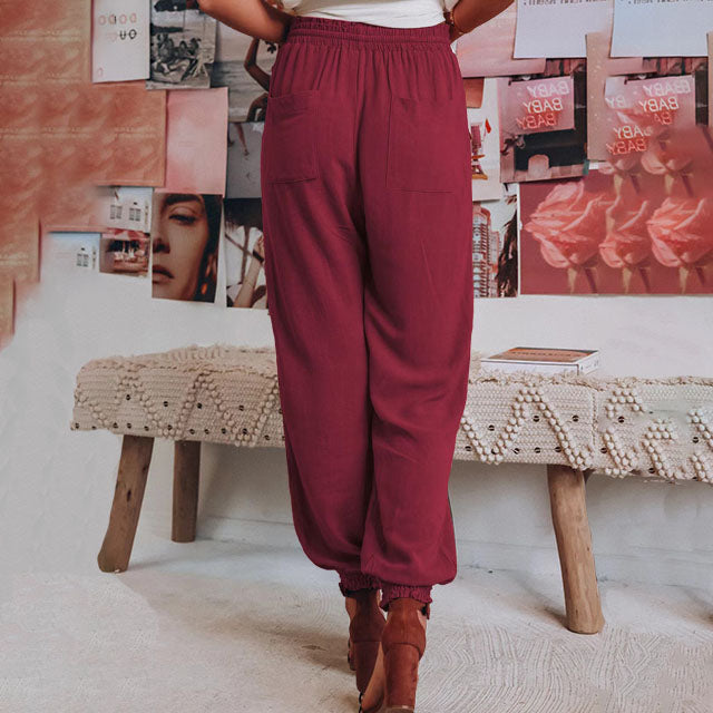 Luisa | Pantaloni eleganti con coulisse